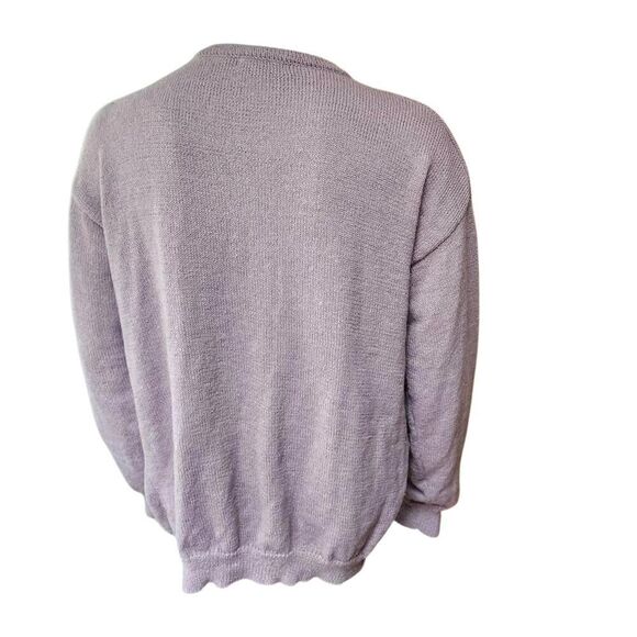 Simply Southern Cozy Cowgirl Lilac Sweater with Sequins - Picture 4 of 5